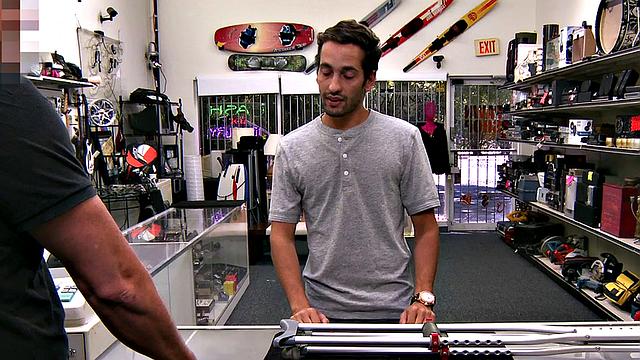 Customer fucked by gay boss in office in asshole