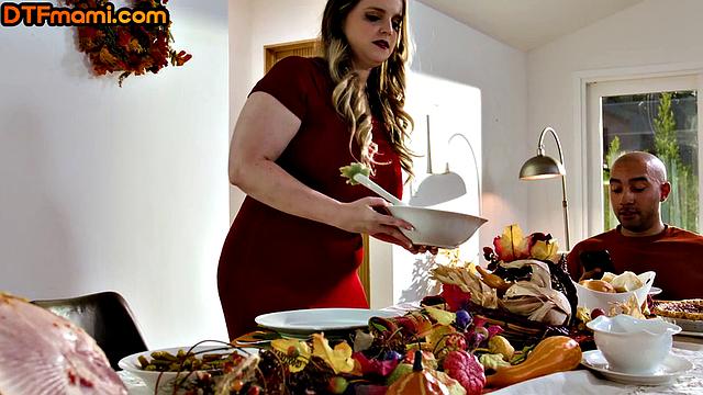 Big-titted cougar fucked by lover