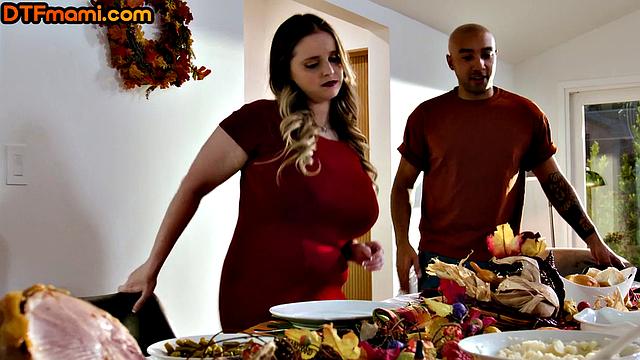 Big-titted cougar fucked by lover