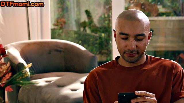 Big-titted cougar fucked by lover