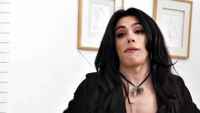 Trans individuals smashed perverted female in threesome sex