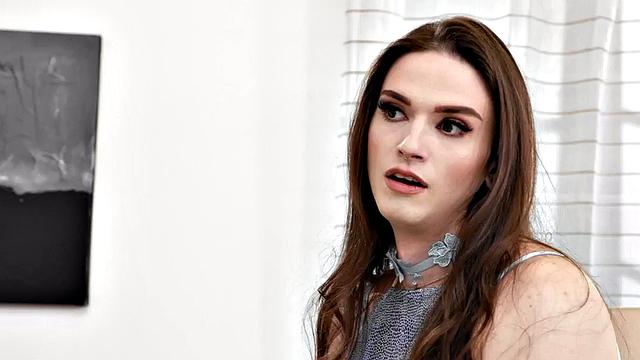 Trans individuals smashed perverted female in threesome sex