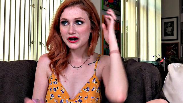 21yo redhead deepthroats POV dick and talks dirty