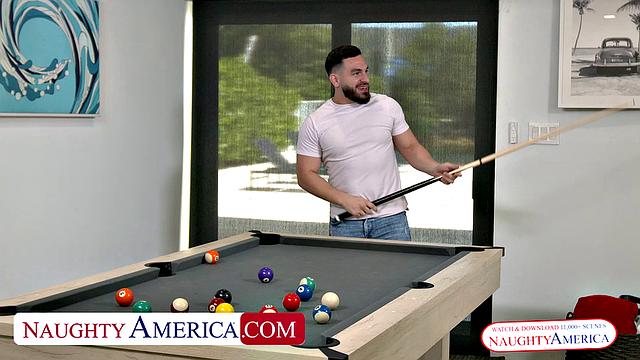 Peter can only fuck exotic Sasha Pearl in his wild, naughty dreams