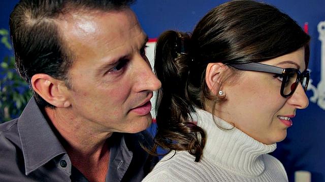 Creampie for a busty girl in a sweater