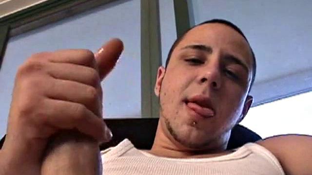 Bradley Shaw is back in front of the cameras for another hot solo jerk off. This hunk is so turned on by the internet porn he's watching, he whips out his dick and goes right to work.
