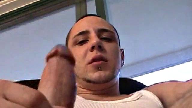 Bradley Shaw is back in front of the cameras for another hot solo jerk off. This hunk is so turned on by the internet porn he's watching, he whips out his dick and goes right to work.