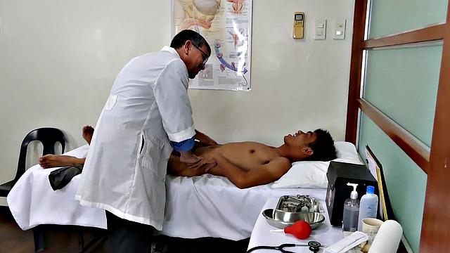 Asian twink fingered and bred at the doctor