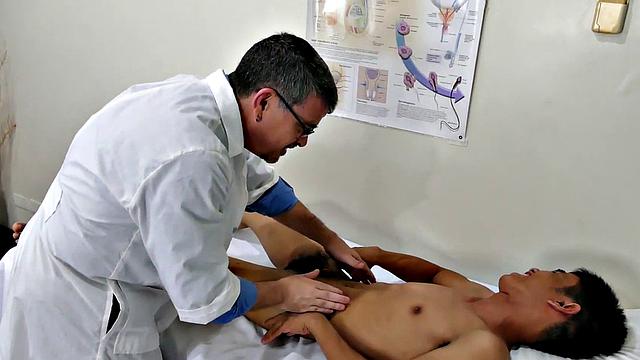Asian twink fingered and bred at the doctor