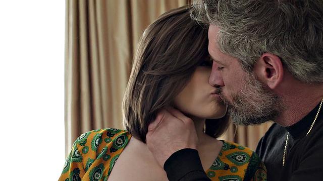 Teasing babe bounces on lover's cock and dirty talks