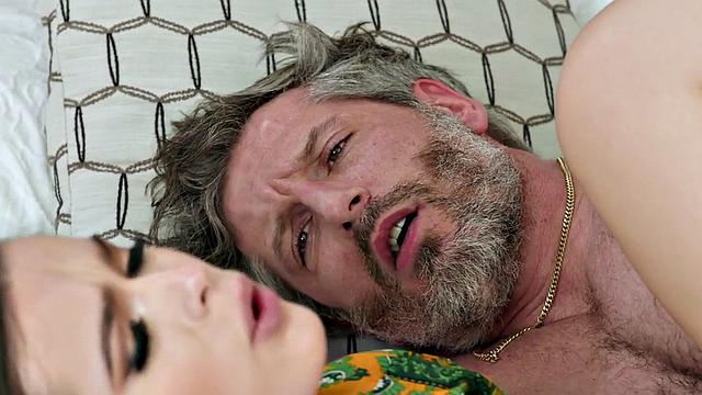 Teasing babe bounces on lover's cock and dirty talks