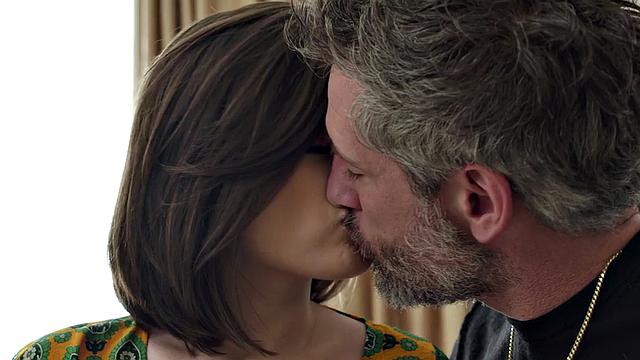 Teasing babe bounces on lover's cock and dirty talks