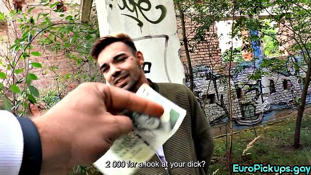 Real stud anal bouncing outdoor