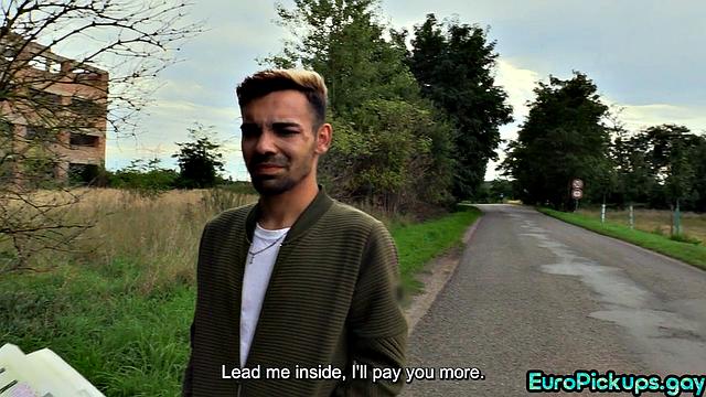 Real stud anal bouncing outdoor