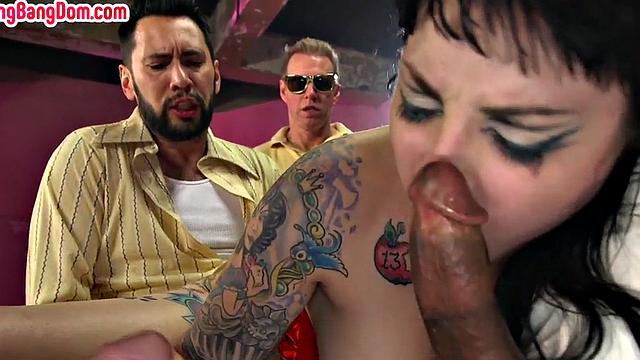 IR gangbanged tattooed MILF used hard till ending