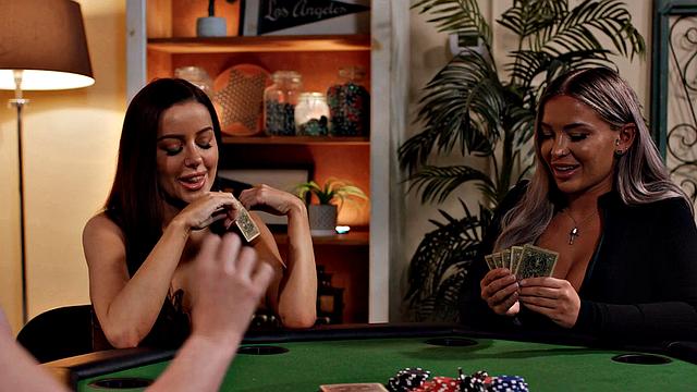 GIRLSWAY - Strip Poker Winner Hayley Davies FISTS Besties Vanna Bardot & Charlie Forde
