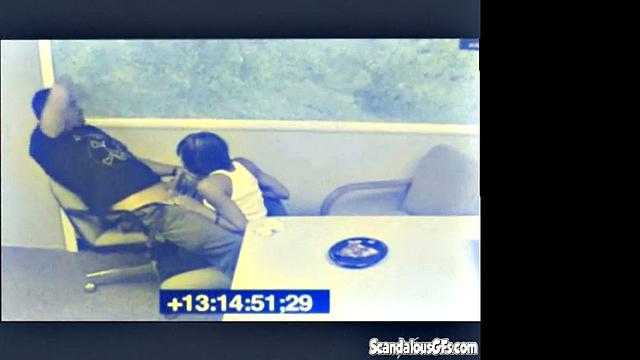 Black Babe Blowjob Caught on CCTV