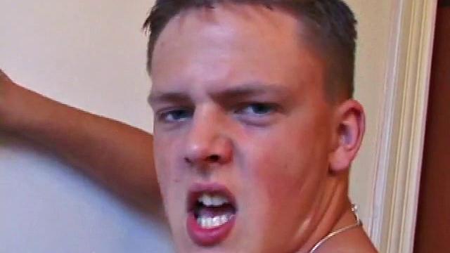 Law and Nick play with themselves on the sofa, getting their dicks boned up. Nick reaches over and lends Law a hand. Law returns the favor, and they jerk each other off.