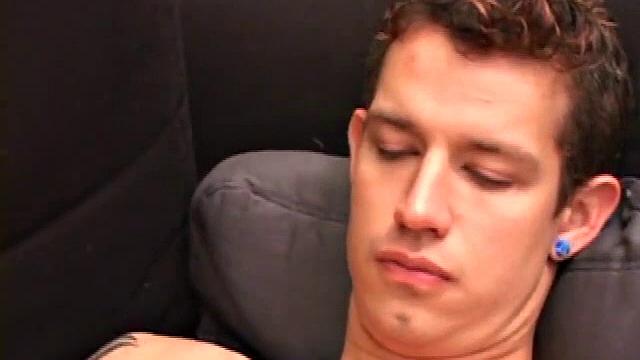Elliot Cross strokes his cock and fingers himself