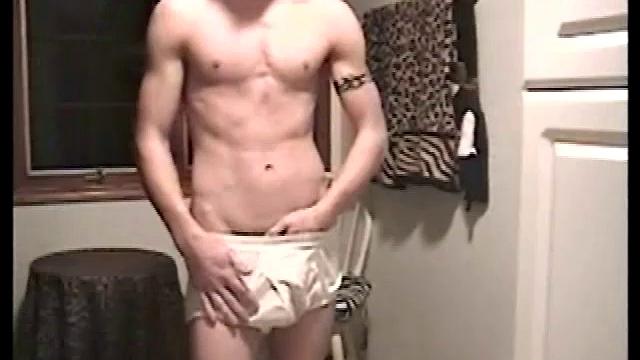 The boy who calls himself Midnight strips down to show his lean, smooth build and big package. Once hard, he turns around to finger his ass. While jacking off, he stops to show us his precum, before feeding it to himself.
