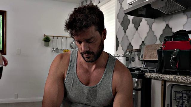 GIRLSRIMMING - Red Lacy Lennon giving a juicy rimjob to the handyman