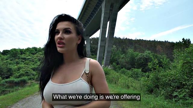 Public MILF slut loves fucking hardcore in wet pussy hole