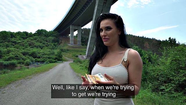 Public MILF slut loves fucking hardcore in wet pussy hole