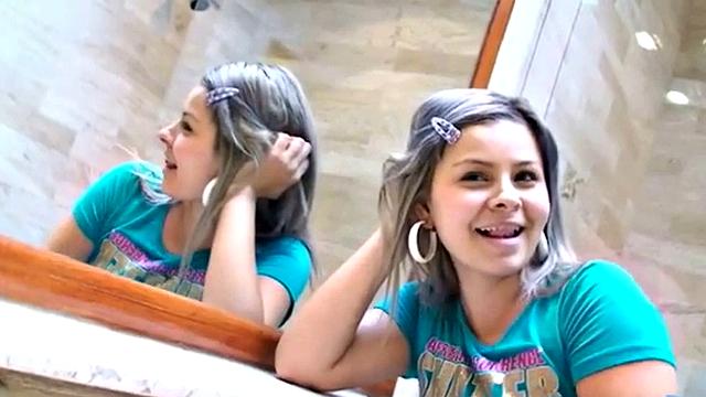 Hot teen lesbo fingers cute pussy