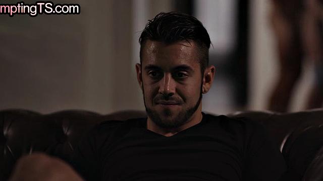 21yo skinny trans cutie barebacked by in kitchen