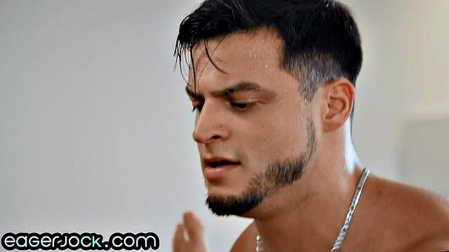 Cockhungry jock assdrilled by BF