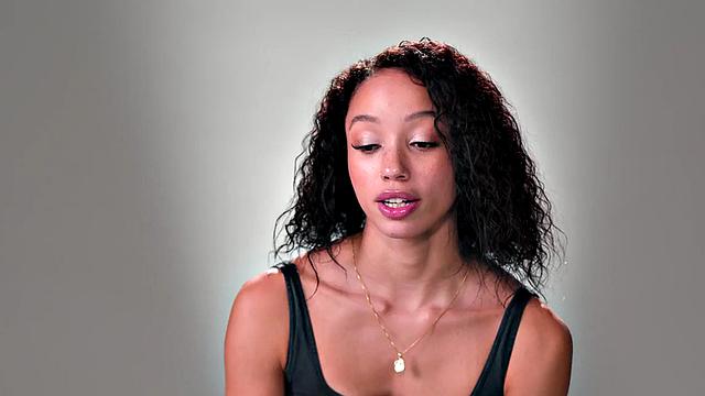 Inked ebony babe solo toying her pussy till orgasm