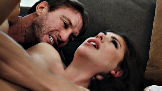 Hairy Latina pleasuring her man