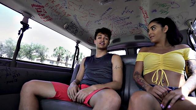 Stud fucks hunk in pickup bus till cum in mouth