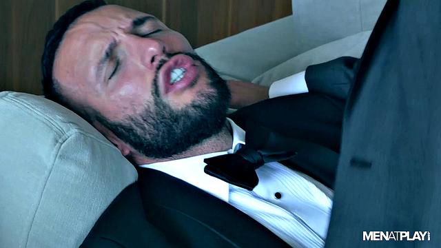 groom-to-be can't handle the tension and hooks up with his best man before the big day