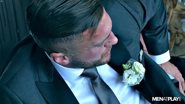 groom-to-be can't handle the tension and hooks up with his best man before the big day
