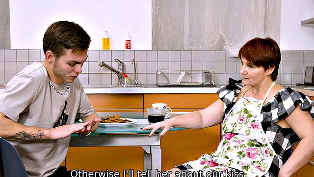 Student fulfills dirty dream with red-haired mature Naddin Keddo