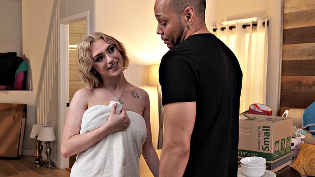 Donny loves big tits and Gracie Gates has one pair but don't tell his girlfriend!!