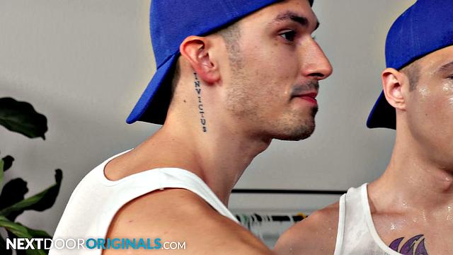 NextDoorStudios - Muscle Hunk Movers Take Break with Stud Client