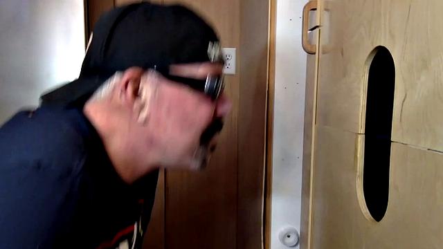 Dark Ebony Gloryhole Blow and Swallow