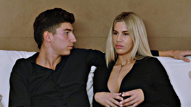 Busty blonde Ema Karter rides a hard cock, her pierced nipples driving her wild.