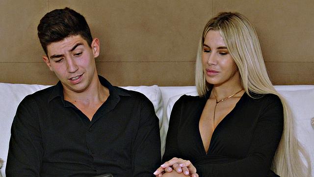 Busty blonde Ema Karter rides a hard cock, her pierced nipples driving her wild.