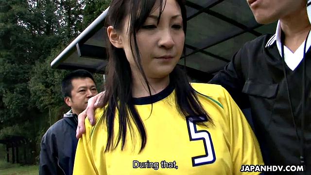 Japanese soccer girls get multiple cocks