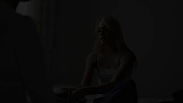 Blonde hottie in a sapphic outfit indulges in some hot pussy licking and kissing action