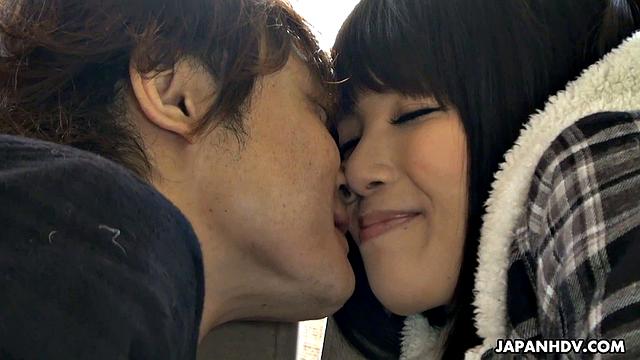 Sena Sakura sucks, rubs and licks fishing partner's cock