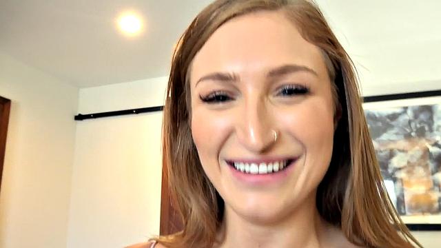 Analfucked babe bends over for BF after deepthroating