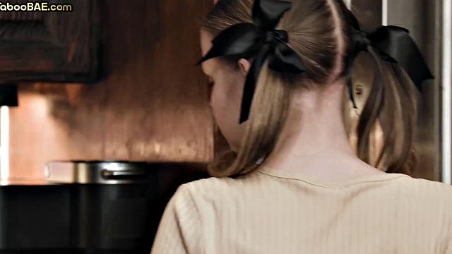 Tiny 21yo babe in lingerie pounded in doggystyle by BBC