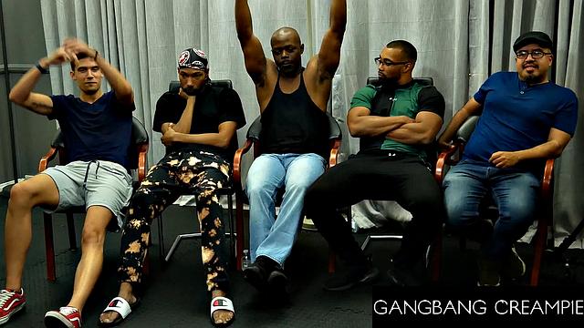 GangbangCreampie - There's Room For You In This Juicy Gangbang Fucking A Hot Brunette