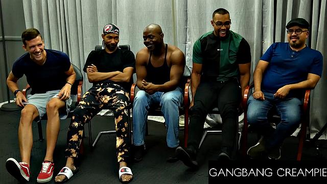 GangbangCreampie - There's Room For You In This Juicy Gangbang Fucking A Hot Brunette