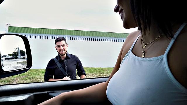 Str8 stud gets fucked by man in pickup bus till cumshot