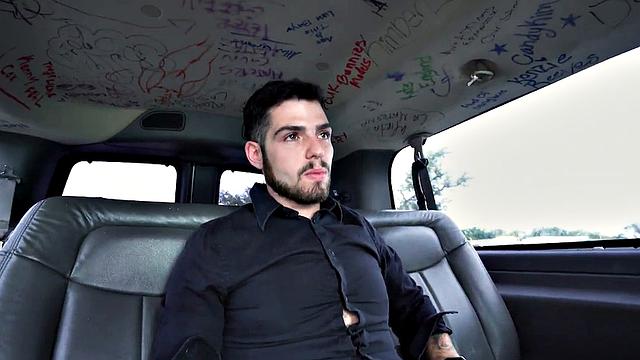 Str8 stud gets fucked by man in pickup bus till cumshot